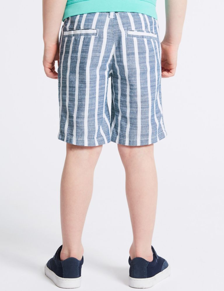 Pure Cotton Striped Shorts (3 Months - 7 Years) 4 of 4