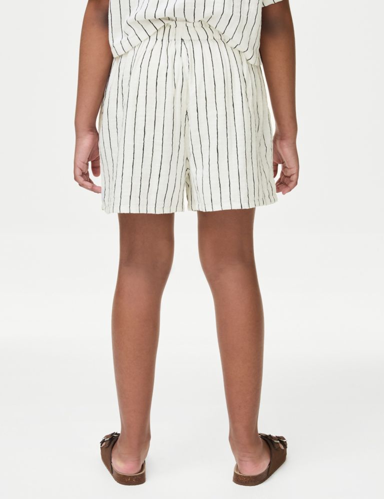 Pure Cotton Striped Shorts (6-16 Yrs) 5 of 5