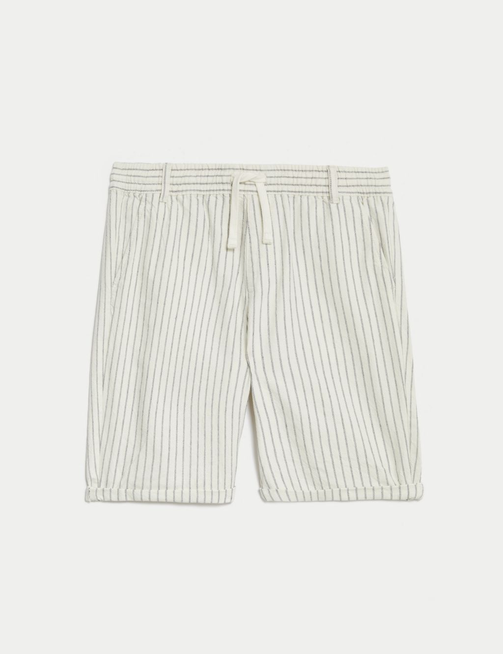 Pure Cotton Striped Shorts (6-16 Yrs) 1 of 6