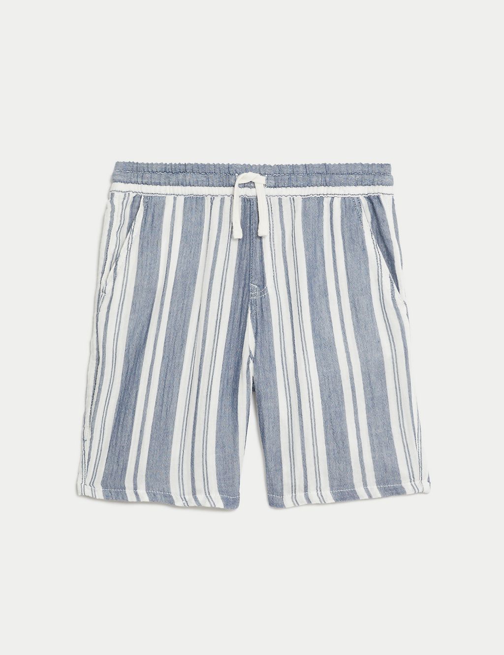 Pure Cotton Striped Shorts (6-16 Yrs) 1 of 5