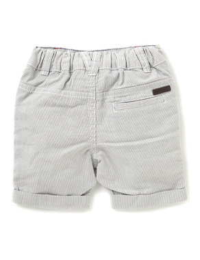 Pure Cotton Striped Shorts Image 2 of 3
