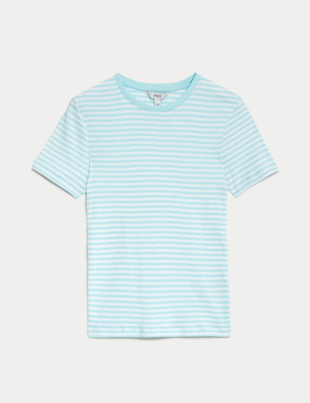 Pure Cotton Striped Slim Fit T-Shirt 1 of 5