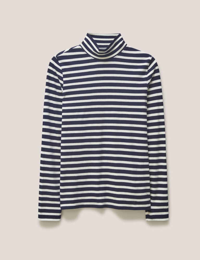 Cotton Stripe Slim Fit Long Sleeve Shirt main image 1