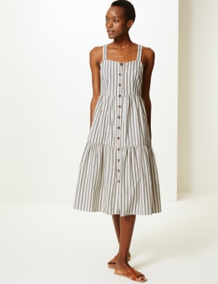 Cotton 2025 striped dresses