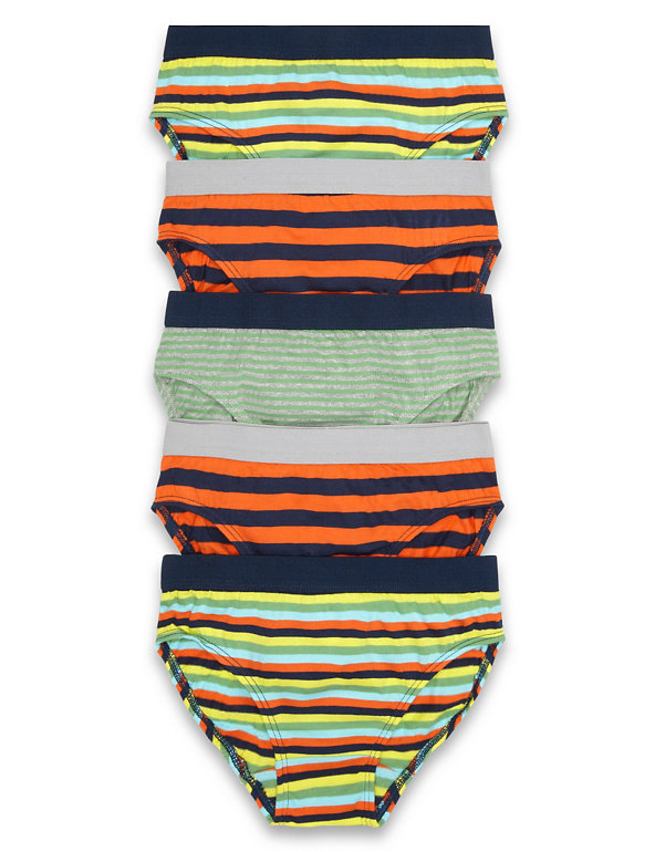 Pure Cotton Striped Slips Image 1 of 1