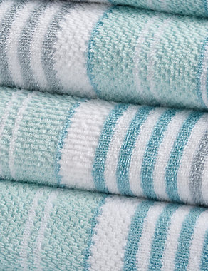 Pure Cotton Striped Spa Towel Image 2 of 3