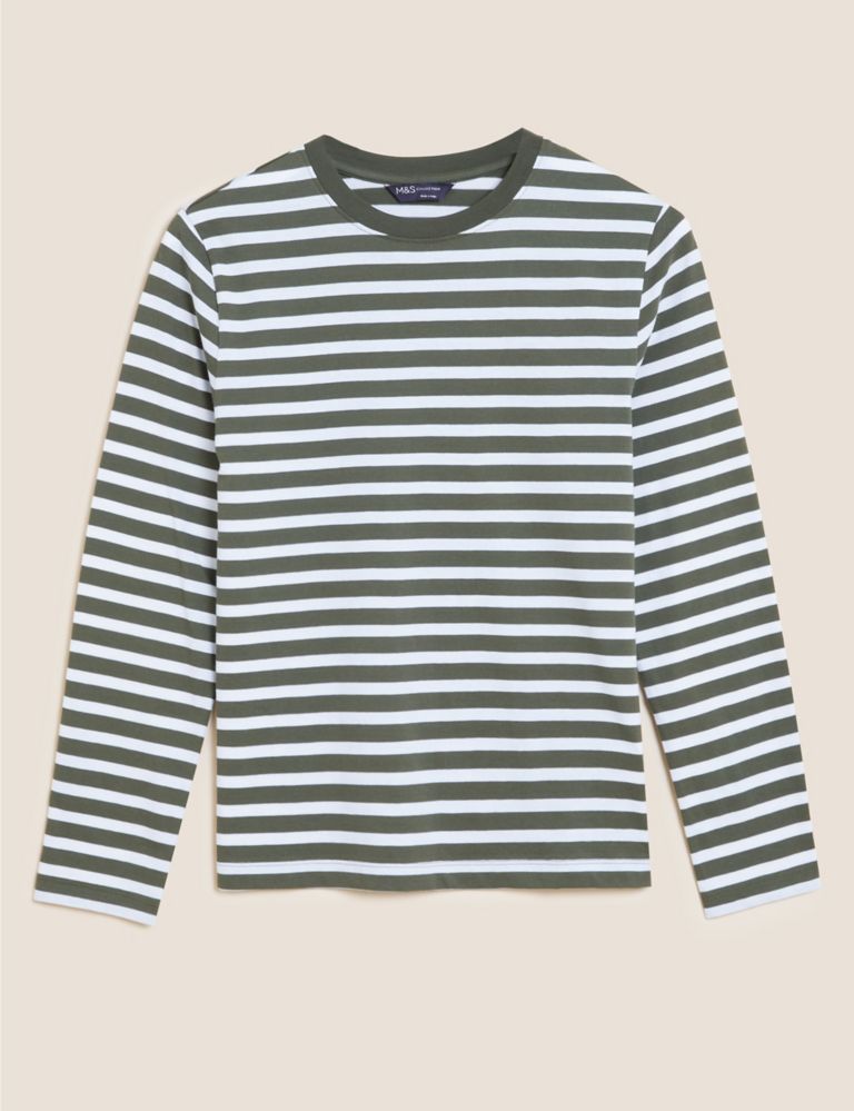 Pure Cotton Striped Straight Fit Top 2 of 5