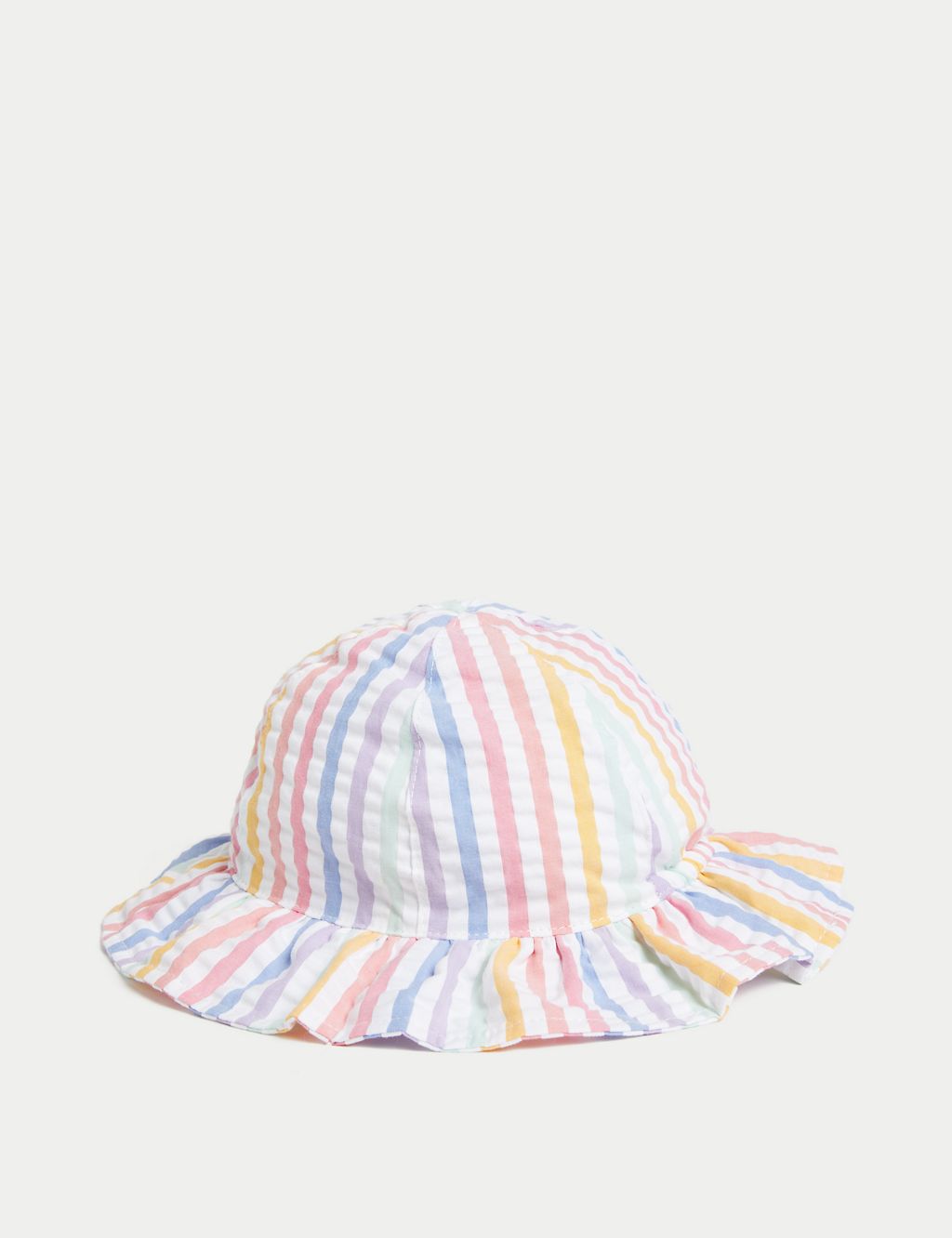 Pure Cotton Striped Sun Hat (0-1 Yrs) 1 of 3