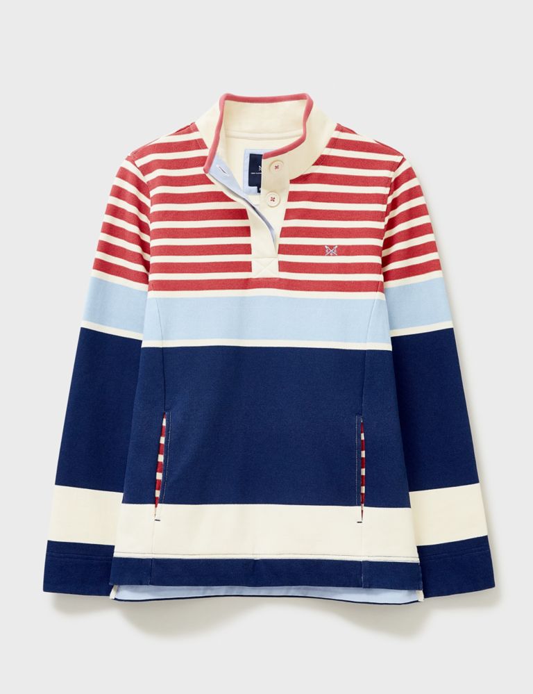 Pure Cotton Striped Sweatshirt 2 of 5