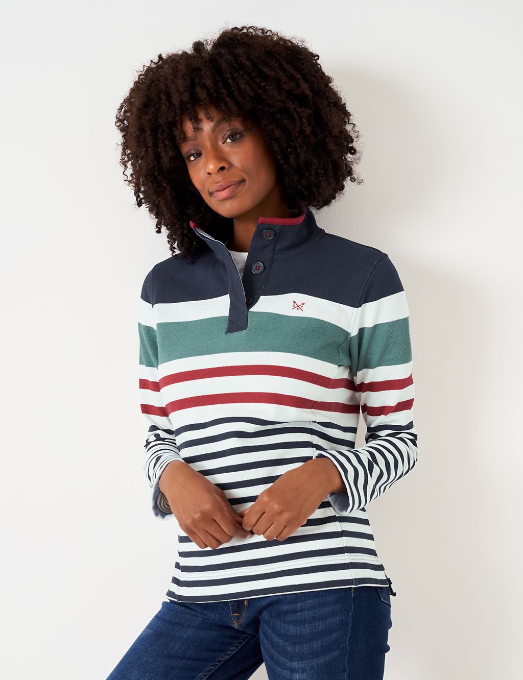 Pure Cotton Striped Sweatshirt 3 of 5
