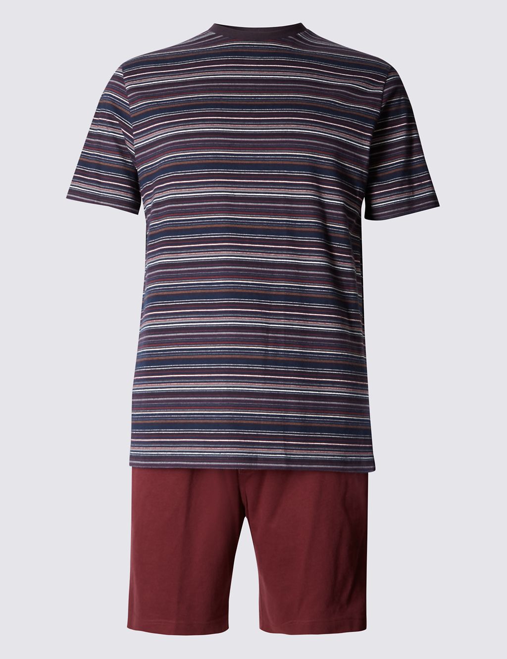 Pure Cotton Striped T-Shirt & Short Set 1 of 4