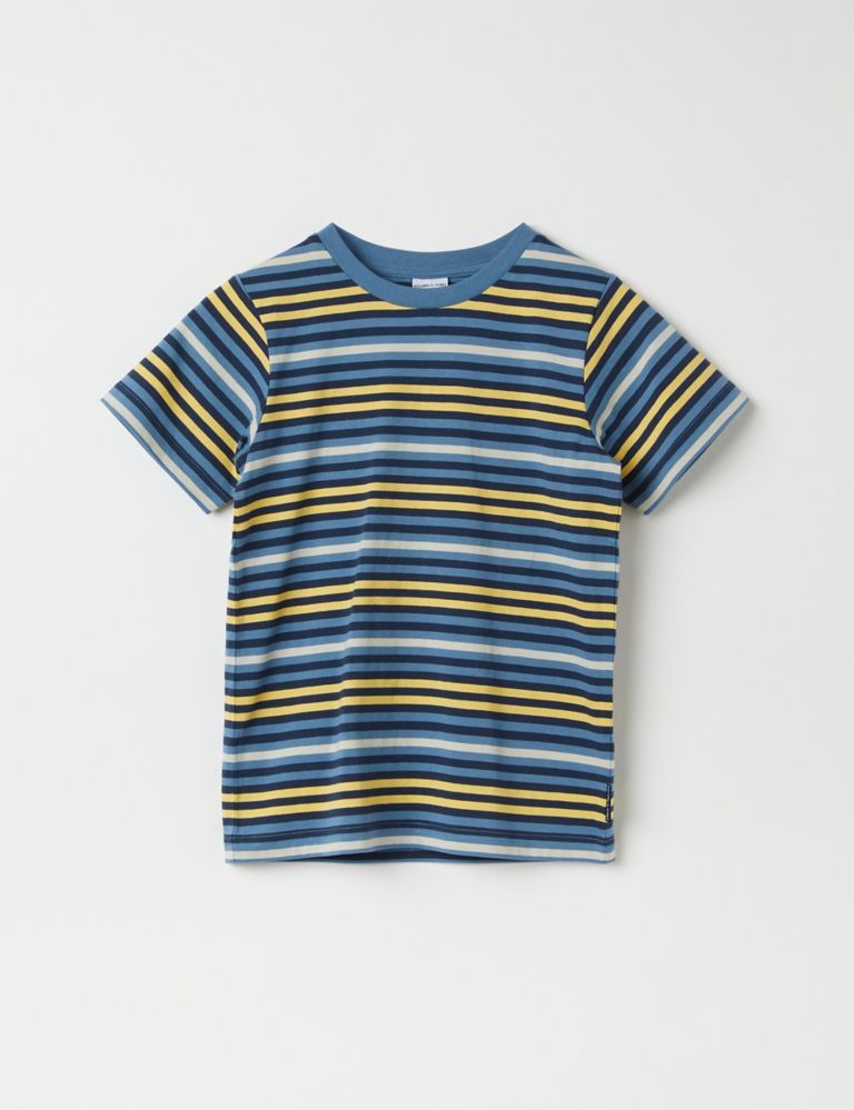 Pure Cotton Striped T-Shirt (1-10 Yrs) 2 of 4