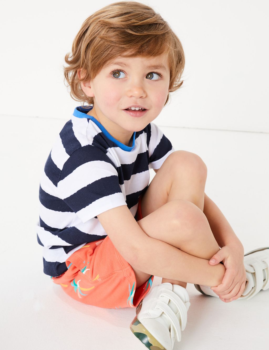 Pure Cotton Striped T-Shirt (2-7 Yrs) 2 of 4