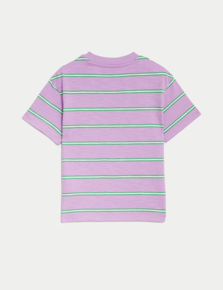 Pure Cotton Striped T-Shirt (2-8 Yrs) 5 of 5