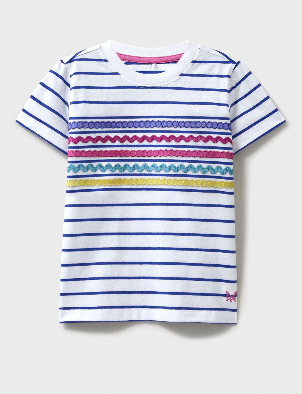 Pure Cotton Striped T-Shirt (3-12 Yrs) 1 of 5