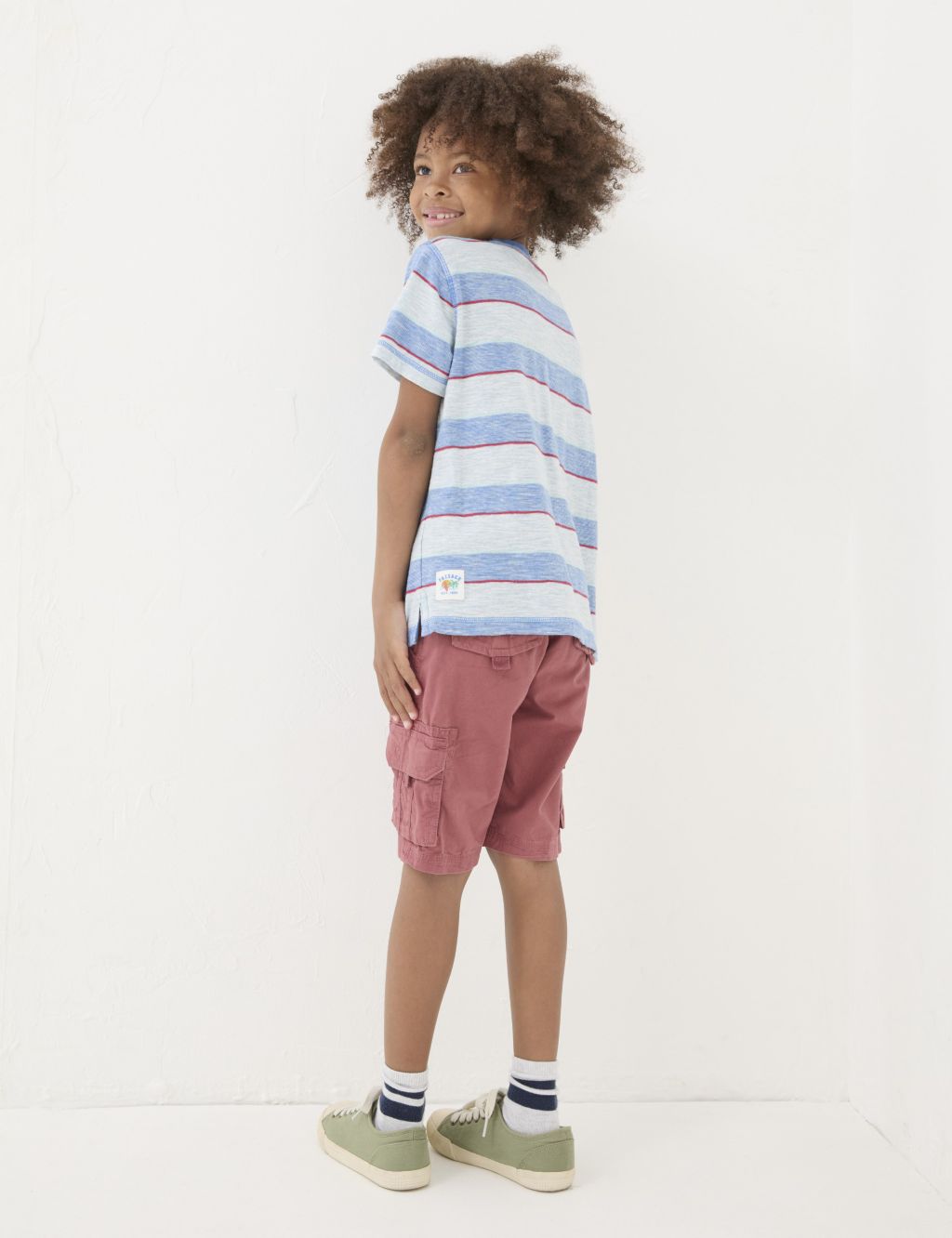 Pure Cotton Striped T-Shirt (3-13 Yrs) 4 of 4