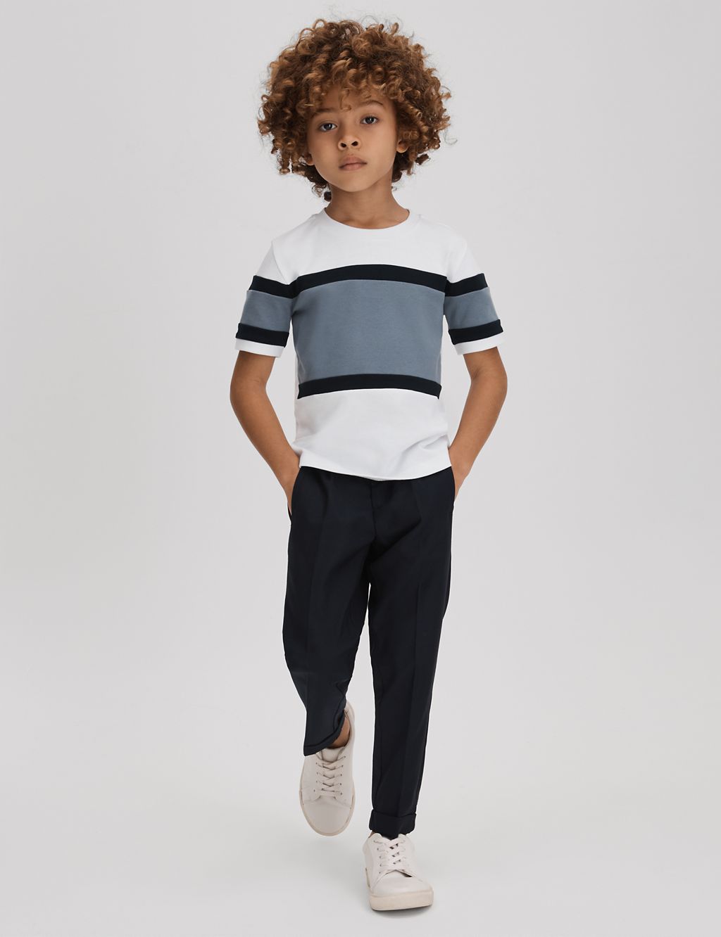 Pure Cotton Striped T-Shirt (3-14 Yrs) 3 of 4