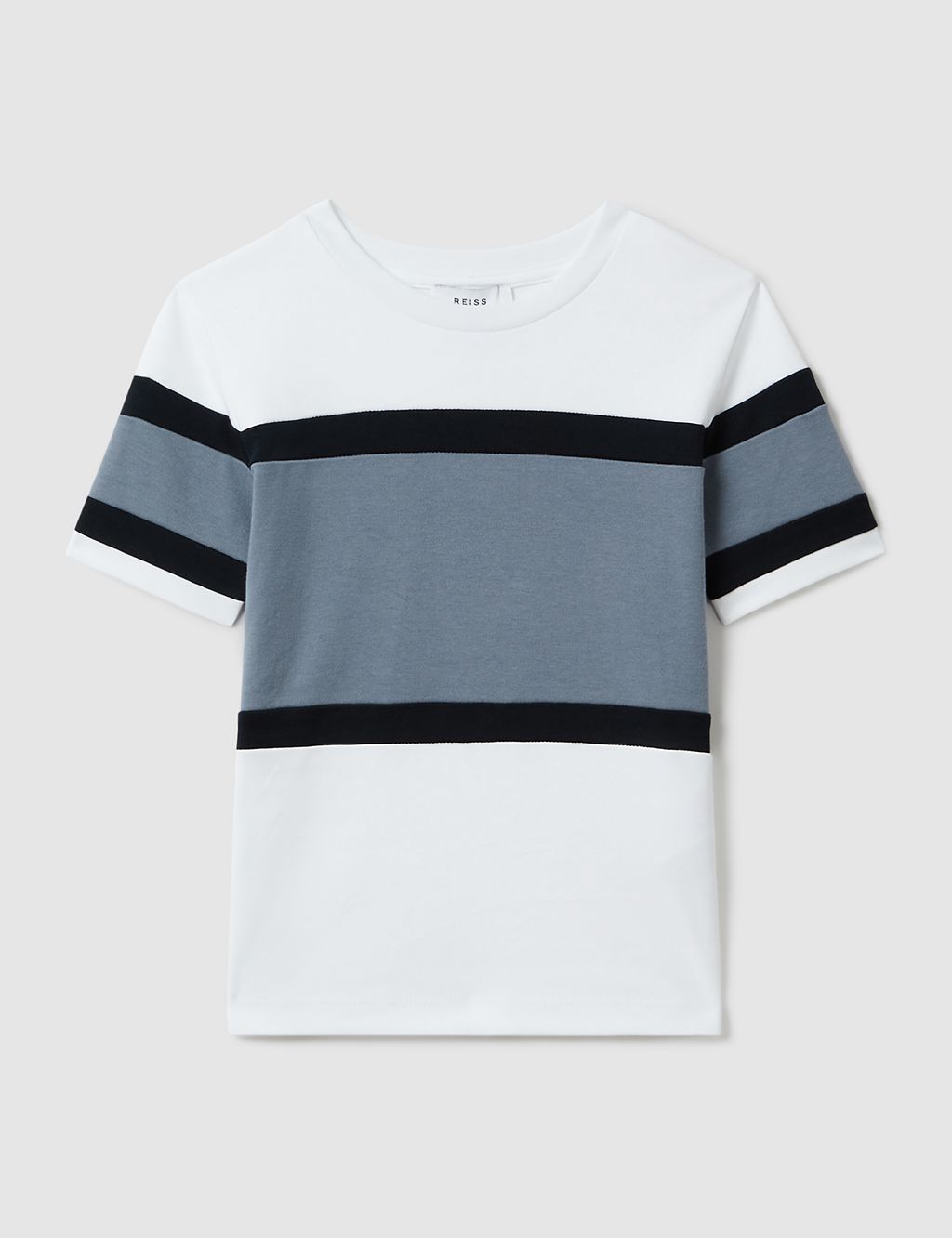 Pure Cotton Striped T-Shirt (3-14 Yrs) 1 of 4