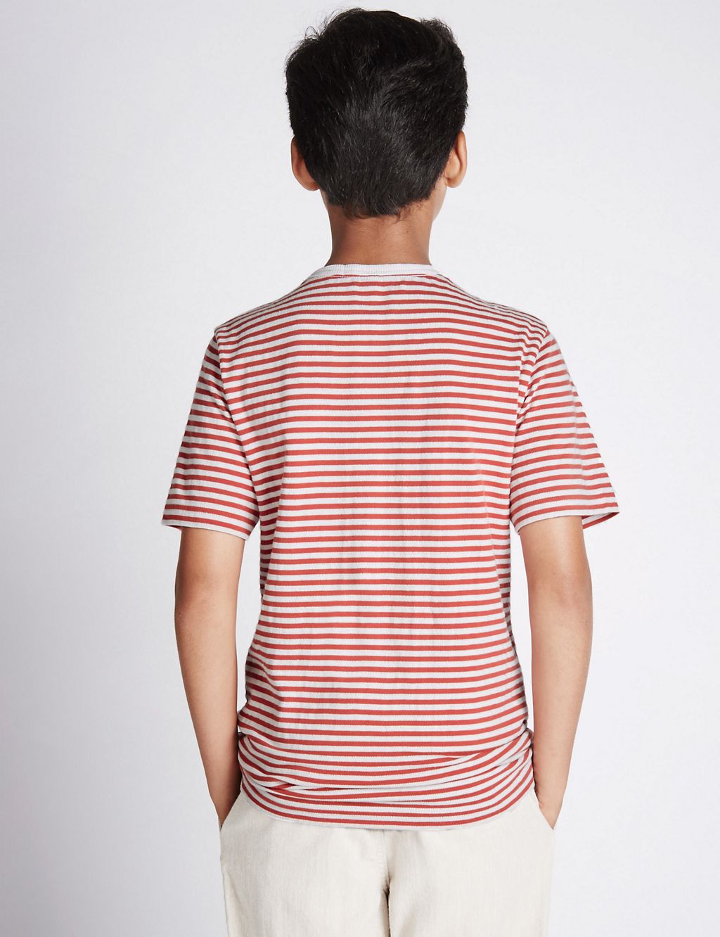 Pure Cotton Striped T-Shirt (5-14 Years) 2 of 3