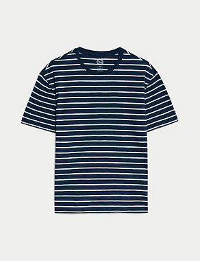 Pure Cotton Striped T-Shirt Image 2 of 7