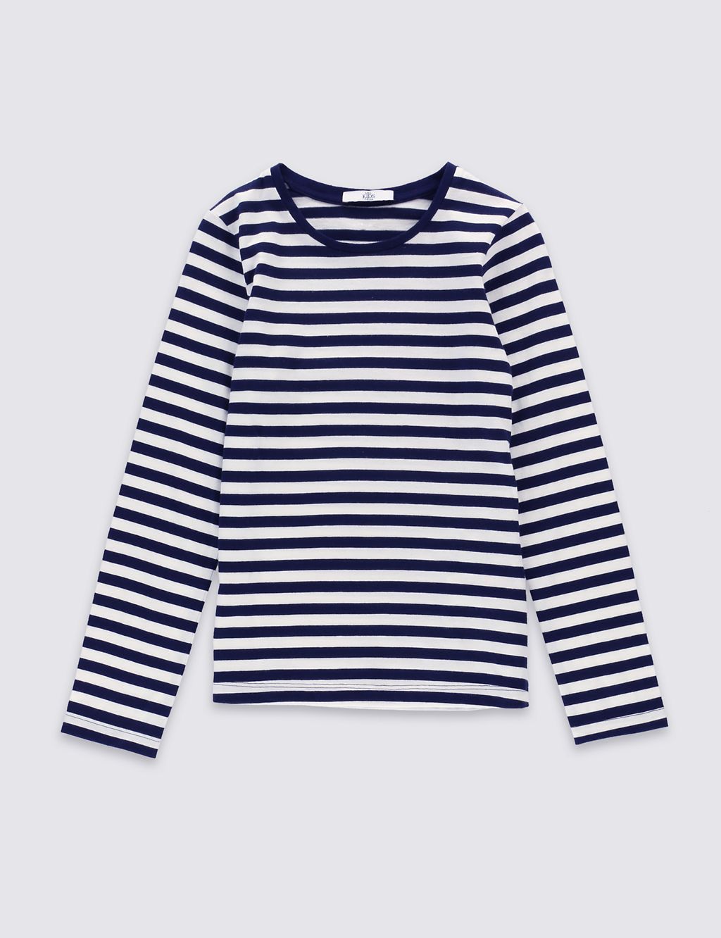 Pure Cotton Striped T-Shirt With StayNEW™ (3-14 Years) 1 of 5