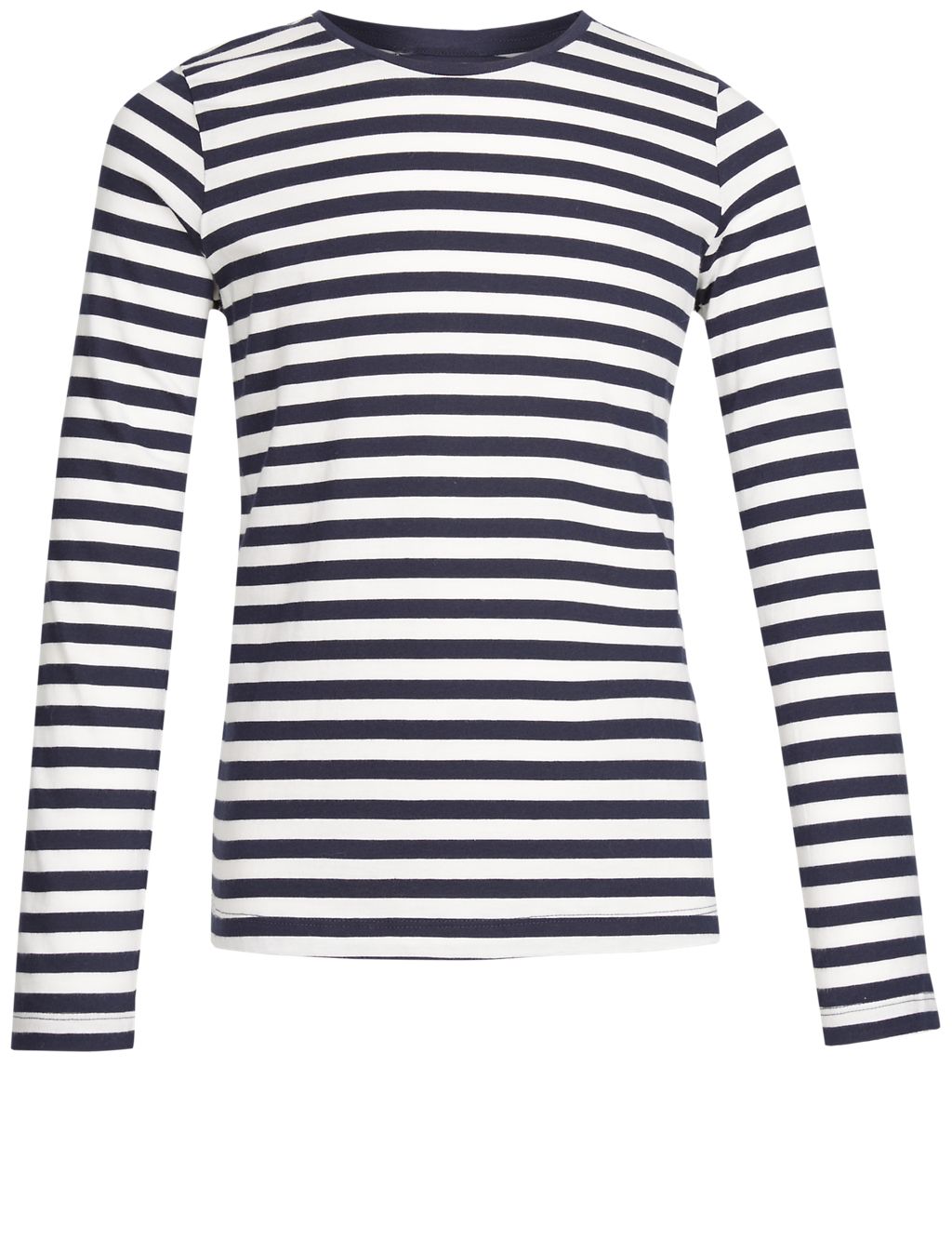 Pure Cotton Striped T-Shirt With StayNEW™ (3-14 Years) 4 of 5