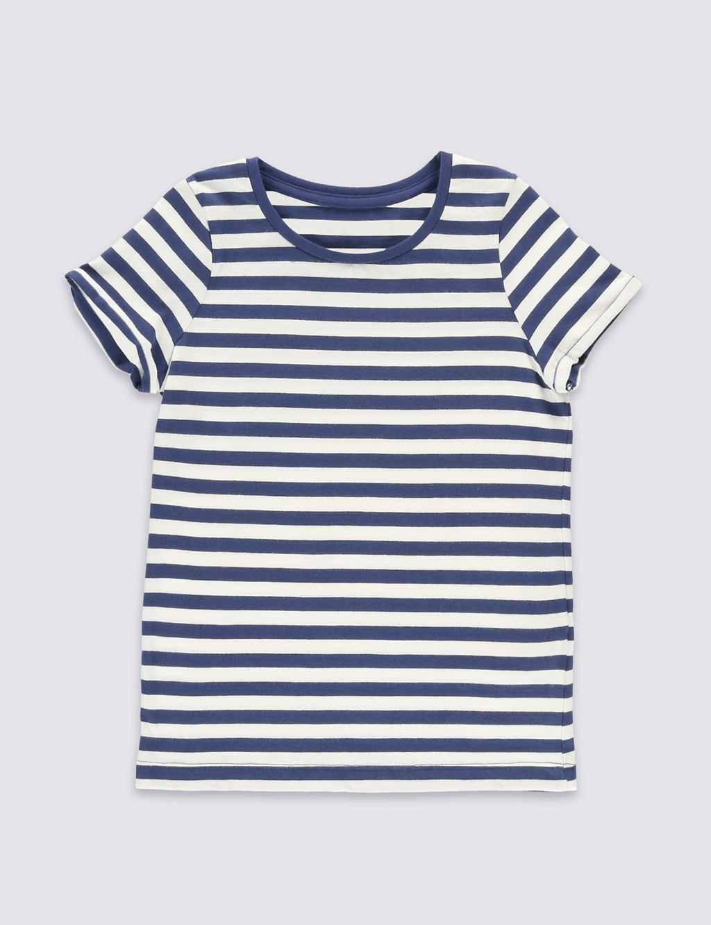 Pure Cotton Striped T-Shirt with StayNEW™ (3 Months - 5 Years) 1 of 5