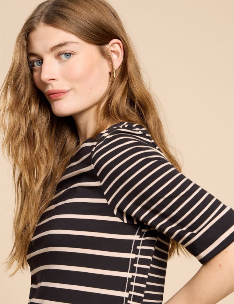 Pure Cotton Striped T-Shirt 5 of 6