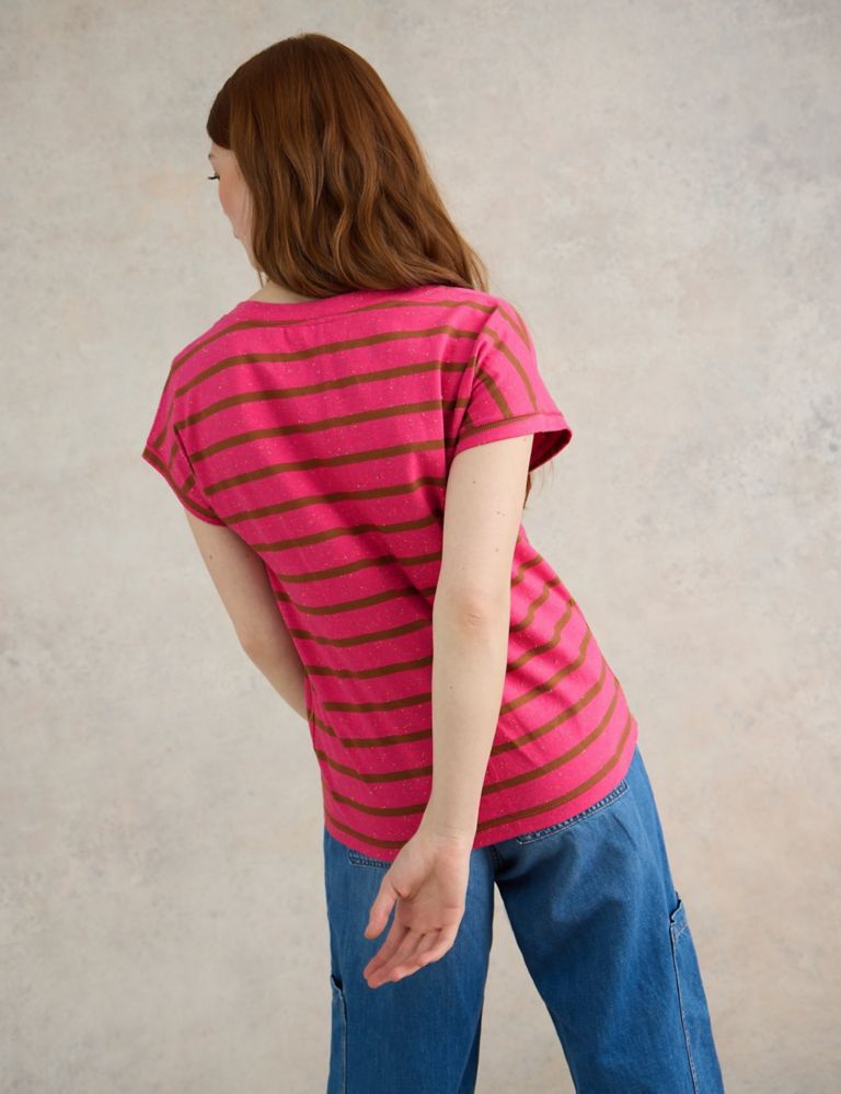 Pure Cotton Striped T-Shirt 3 of 6