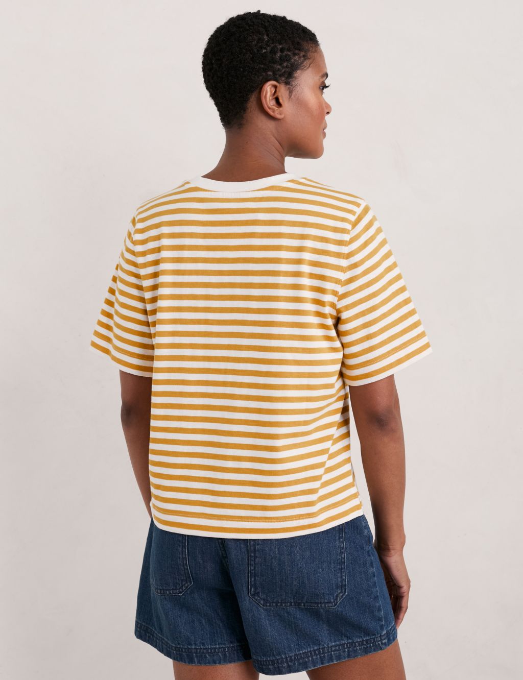 Pure Cotton Striped T-Shirt 4 of 5