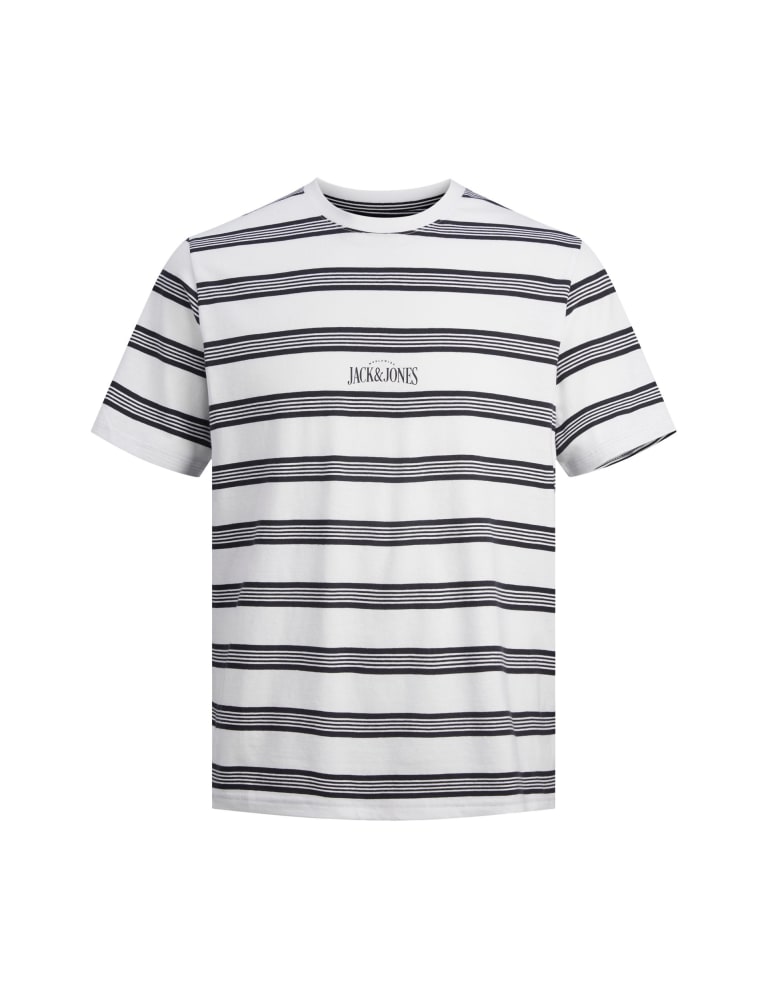 guess striped t shirt black and white