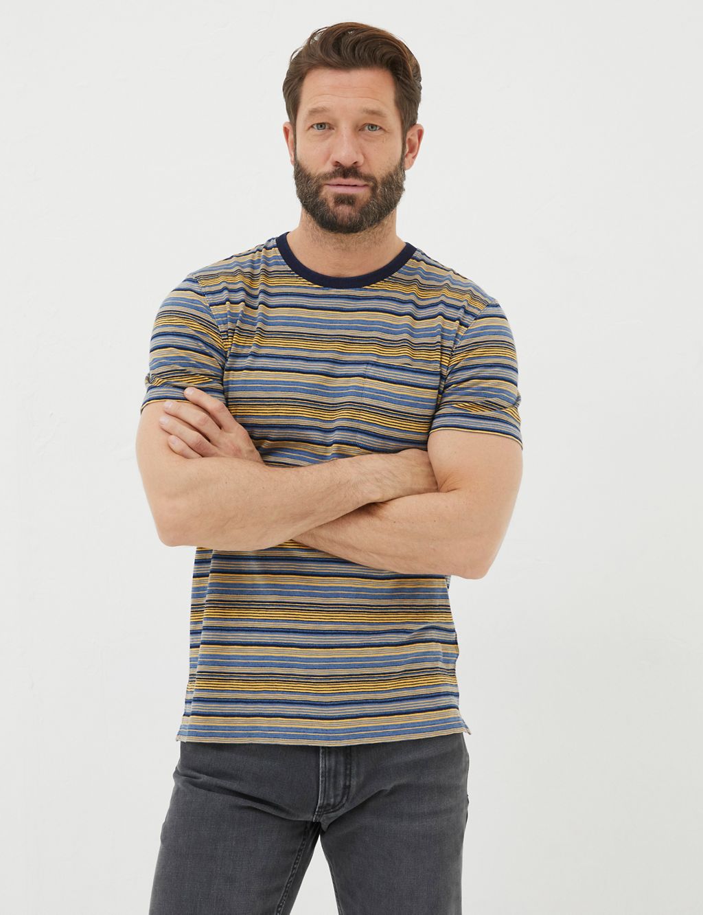 Pure Cotton Striped T-Shirt 3 of 4
