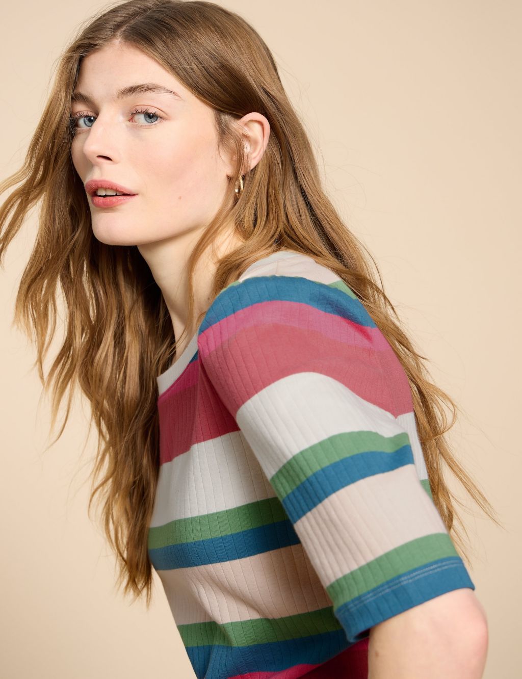 Pure Cotton Striped T-Shirt 4 of 6