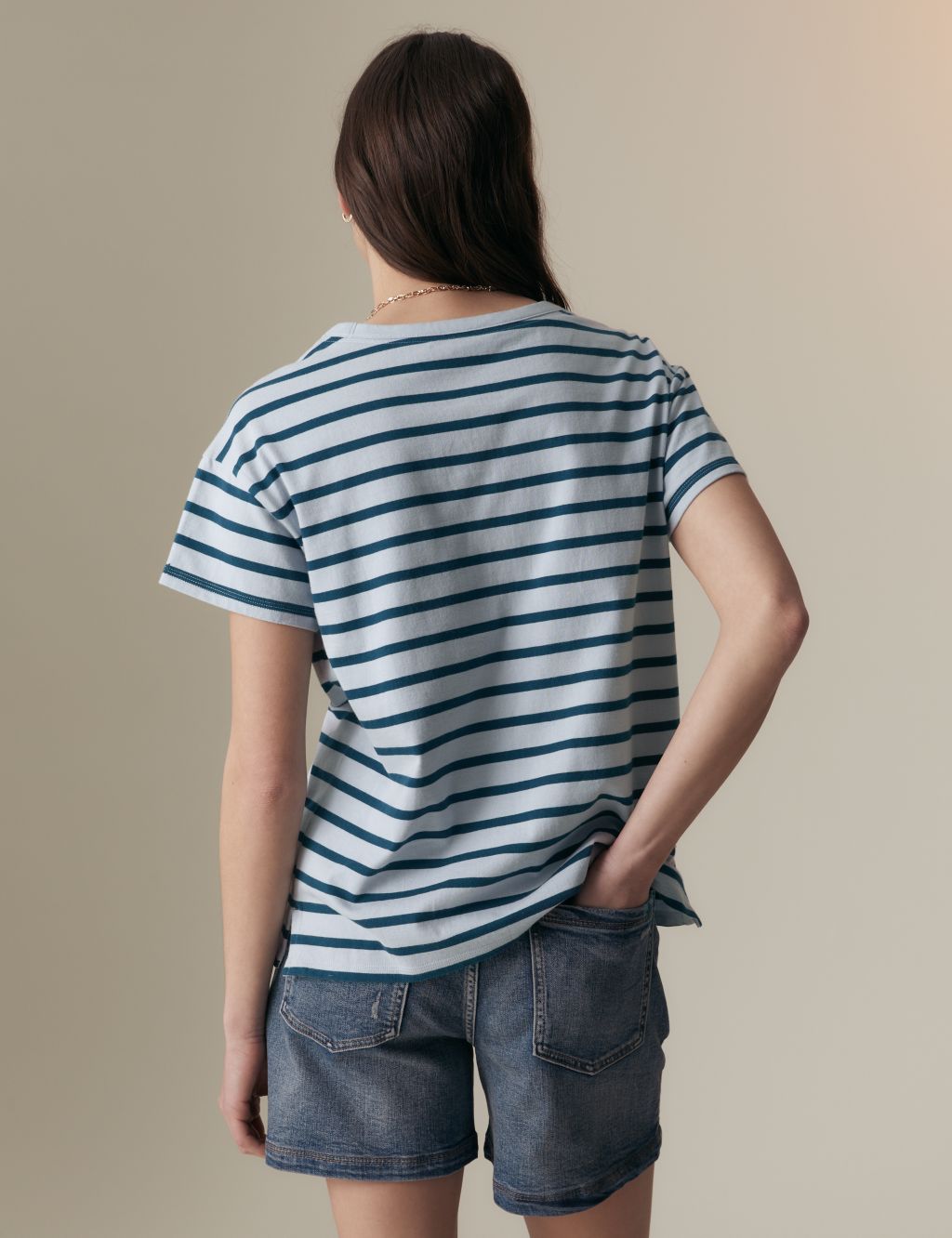 Pure Cotton Striped T-shirt 5 of 5