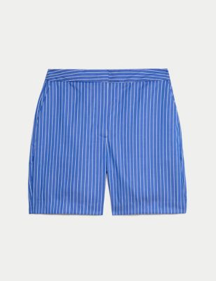 Pure Cotton Striped Tailored Shorts Image 2 of 6