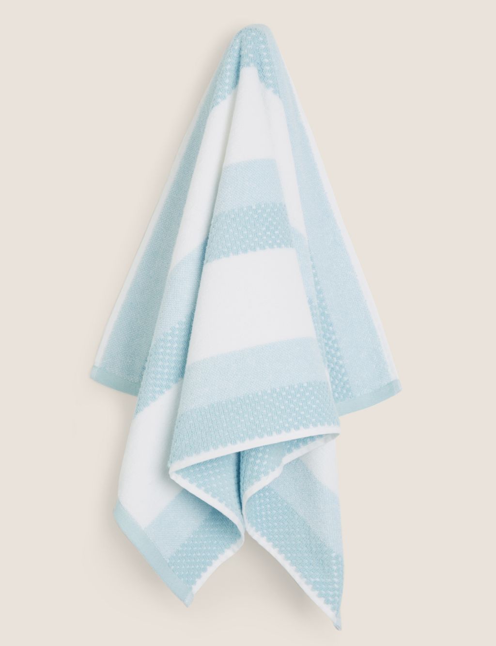 Pure Cotton Striped Textured Towel 2 of 5