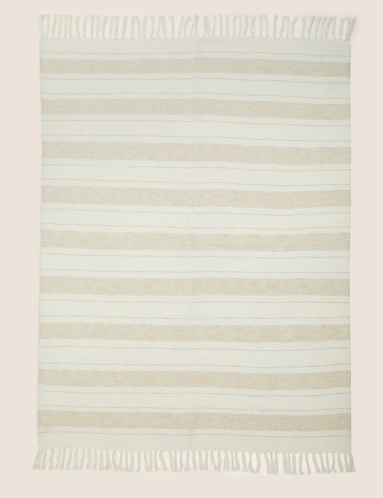 Pure Cotton Striped Throw 4 of 5