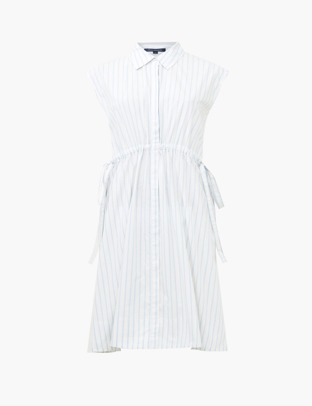 Pure Cotton Striped Tie Waist Shirt Dress 1 of 4