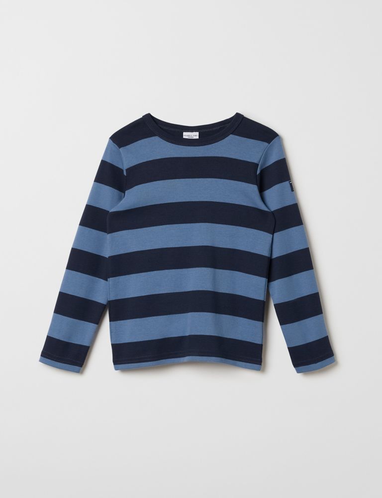 Pure Cotton Striped Top (1-10 Yrs) 2 of 3