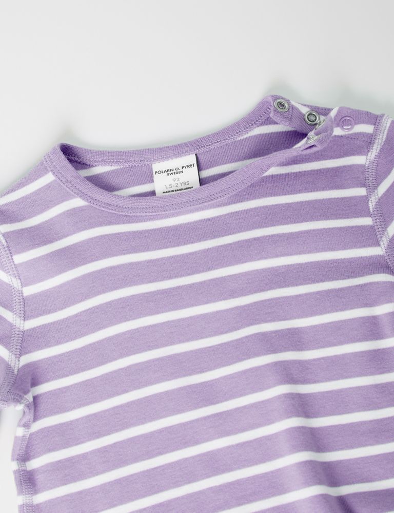 Pure Cotton Striped Top (1-10 Yrs) 3 of 4