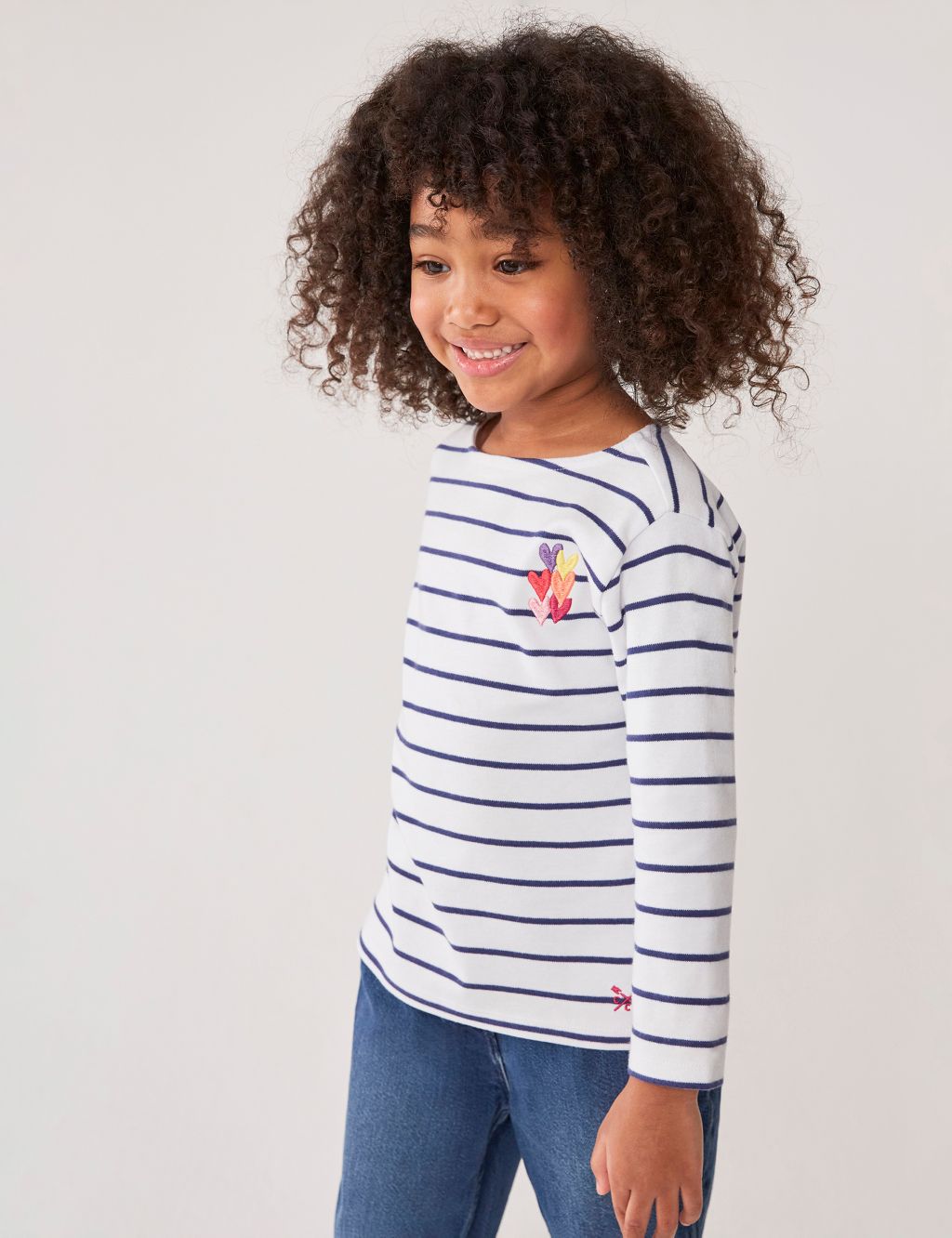 Pure Cotton Striped Top (3-12 Yrs) 2 of 5