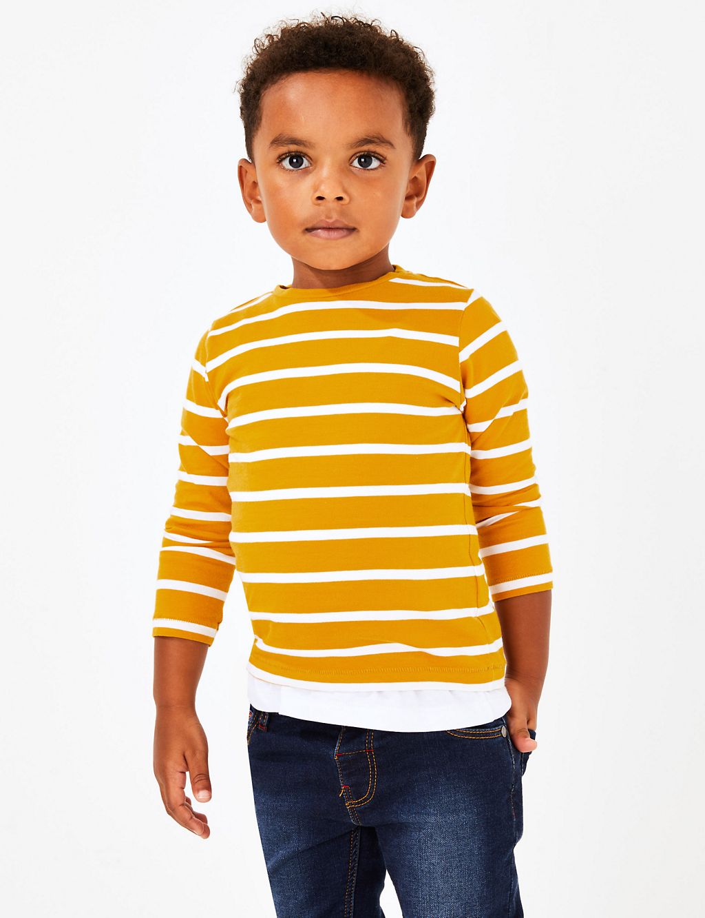 Pure Cotton Striped Top (3 Months - 7 Years) 3 of 4