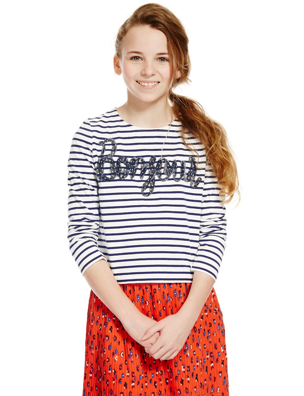 Pure Cotton Striped Top (5-14 Years) 3 of 3