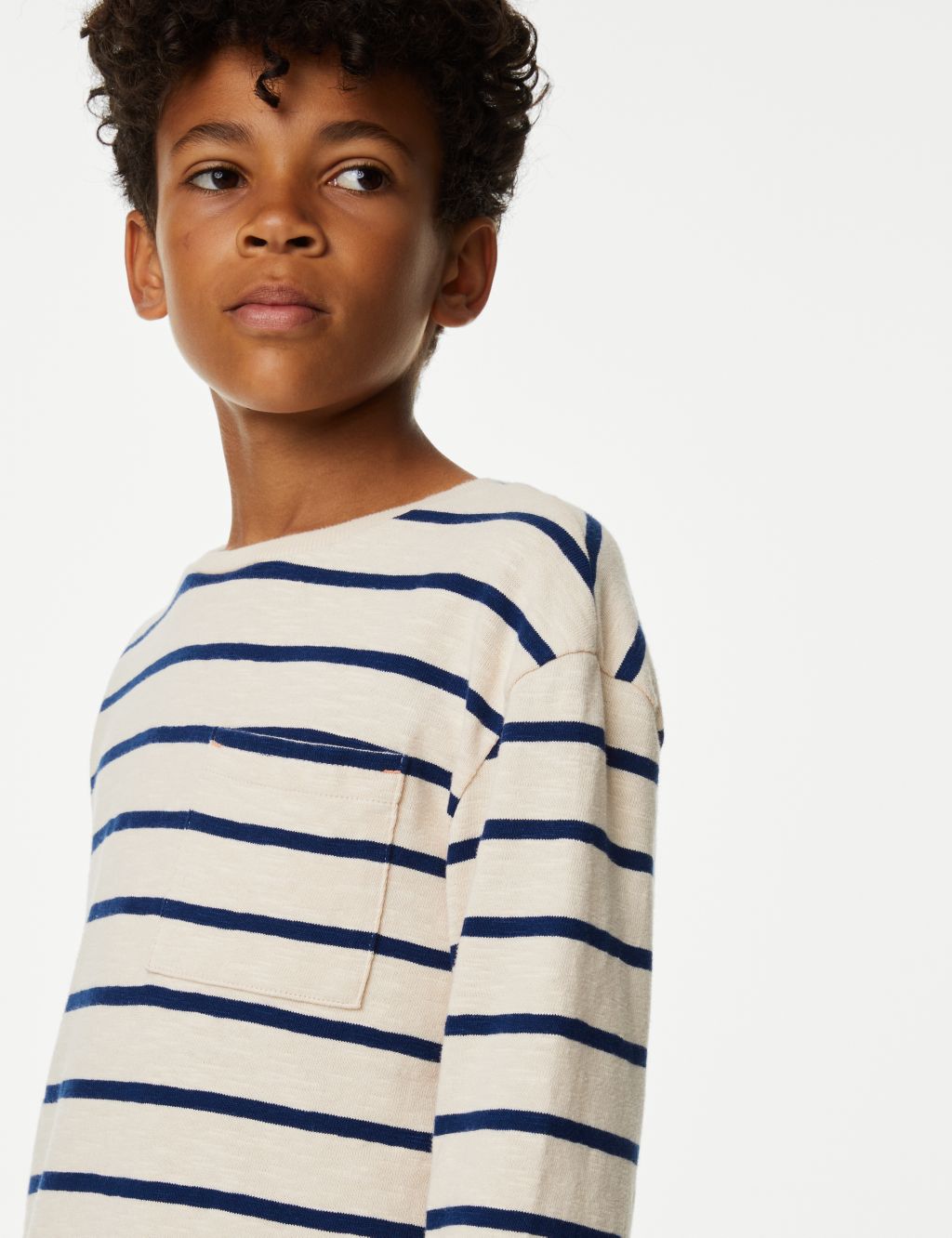 Pure Cotton Striped Top (6-16 Yrs) 2 of 4