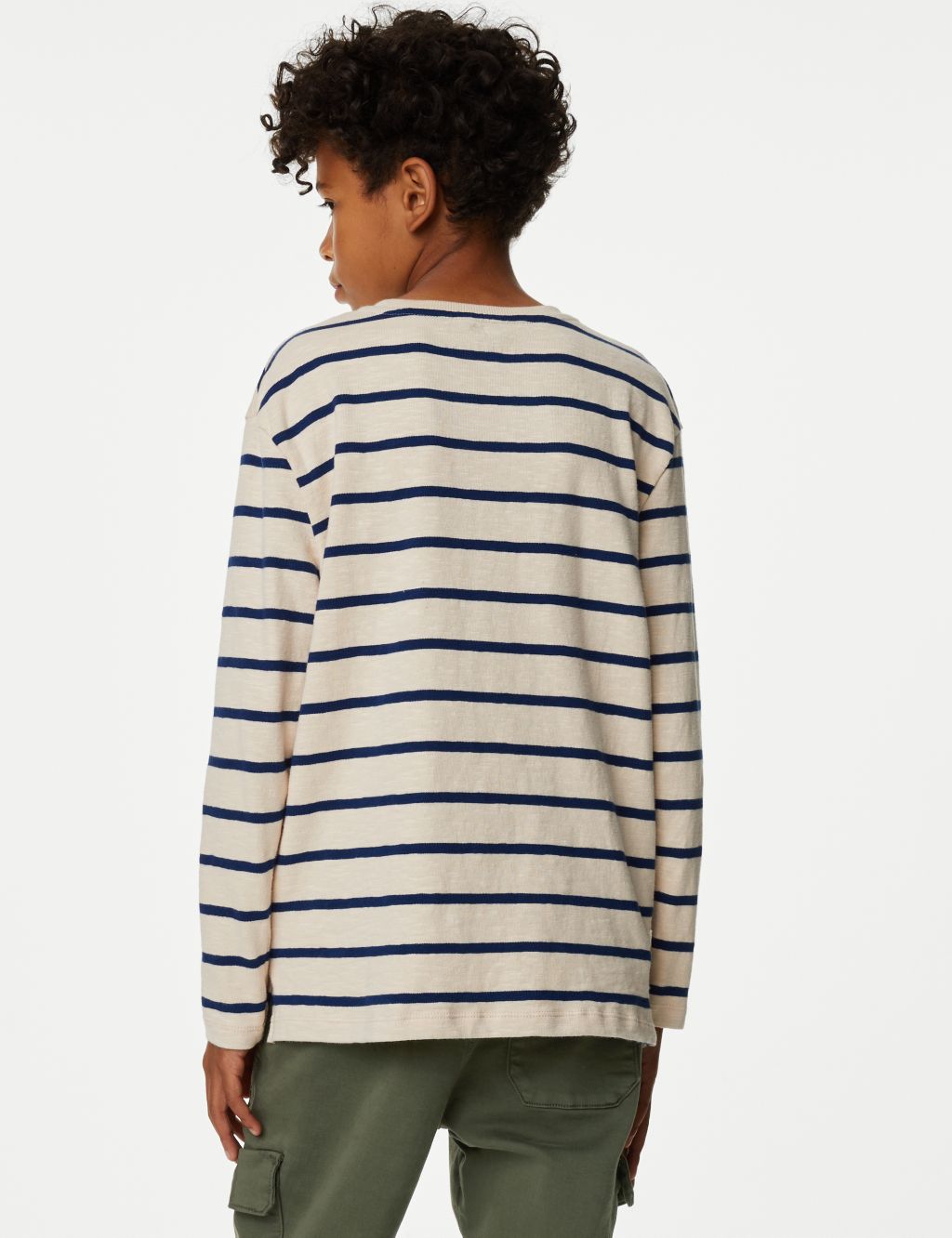 Pure Cotton Striped Top (6-16 Yrs) 4 of 4