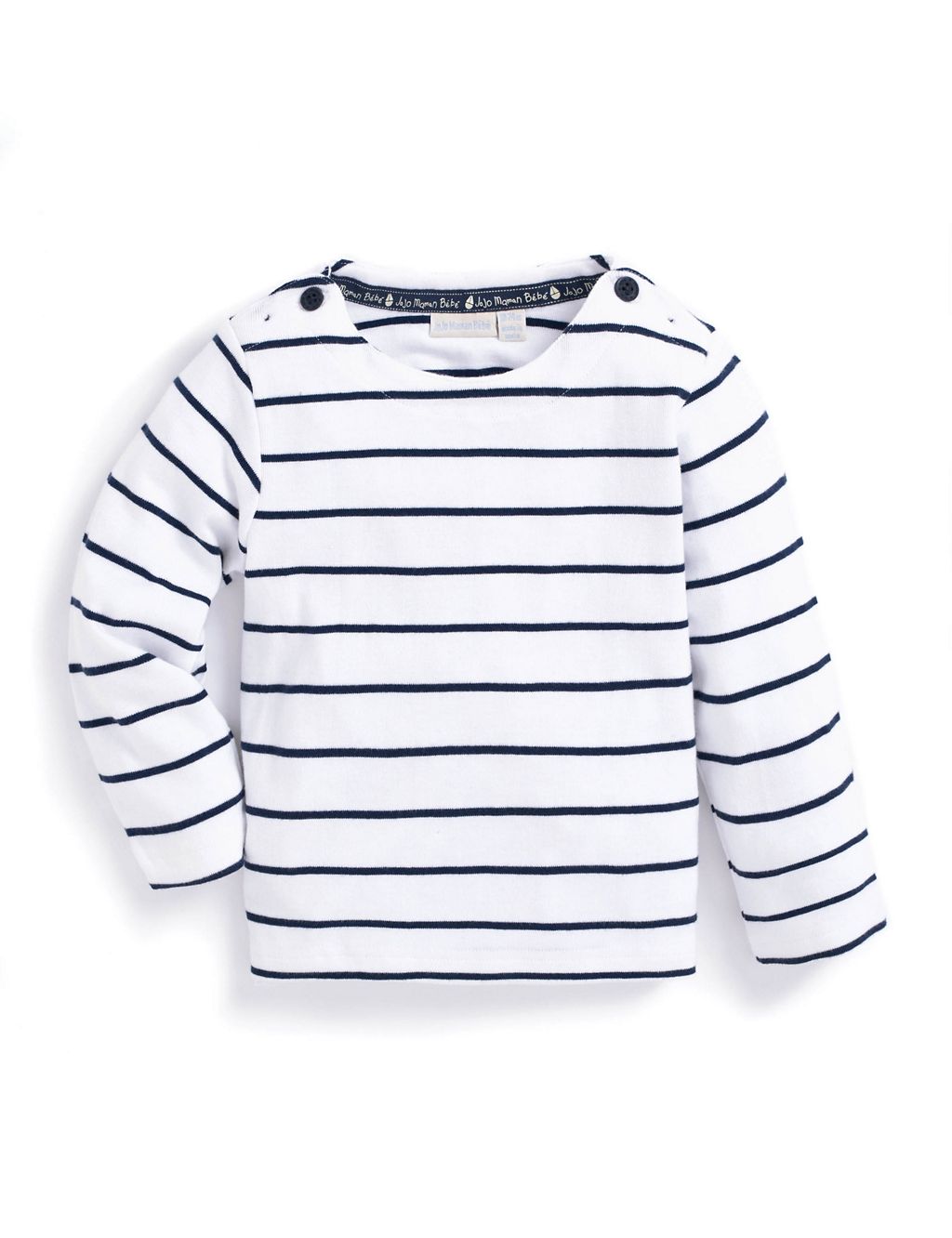 Pure Cotton Striped Top (6 Mths-7 Yrs) 1 of 4