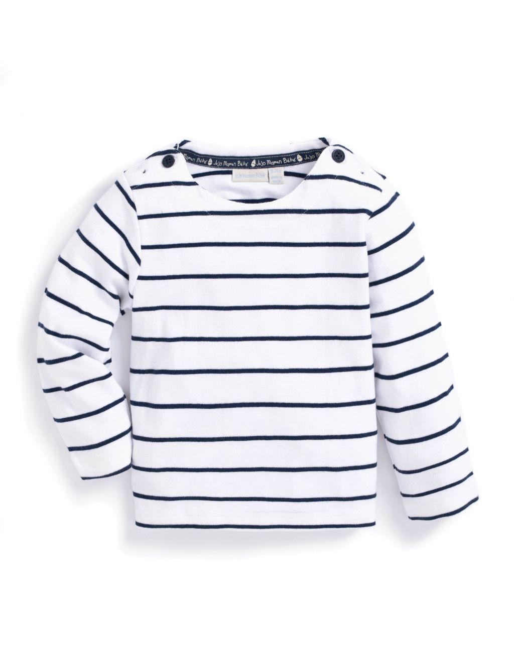 Pure Cotton Striped Top (6 Mths-7 Yrs) 1 of 4