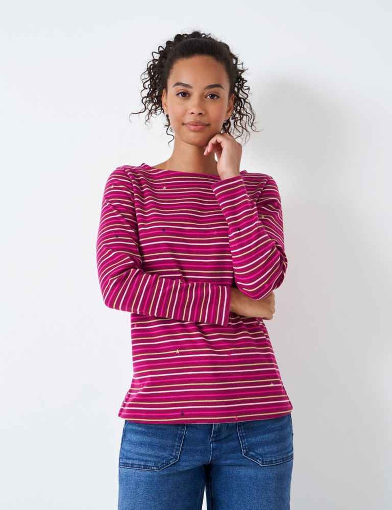Pure Cotton Striped Top 1 of 5