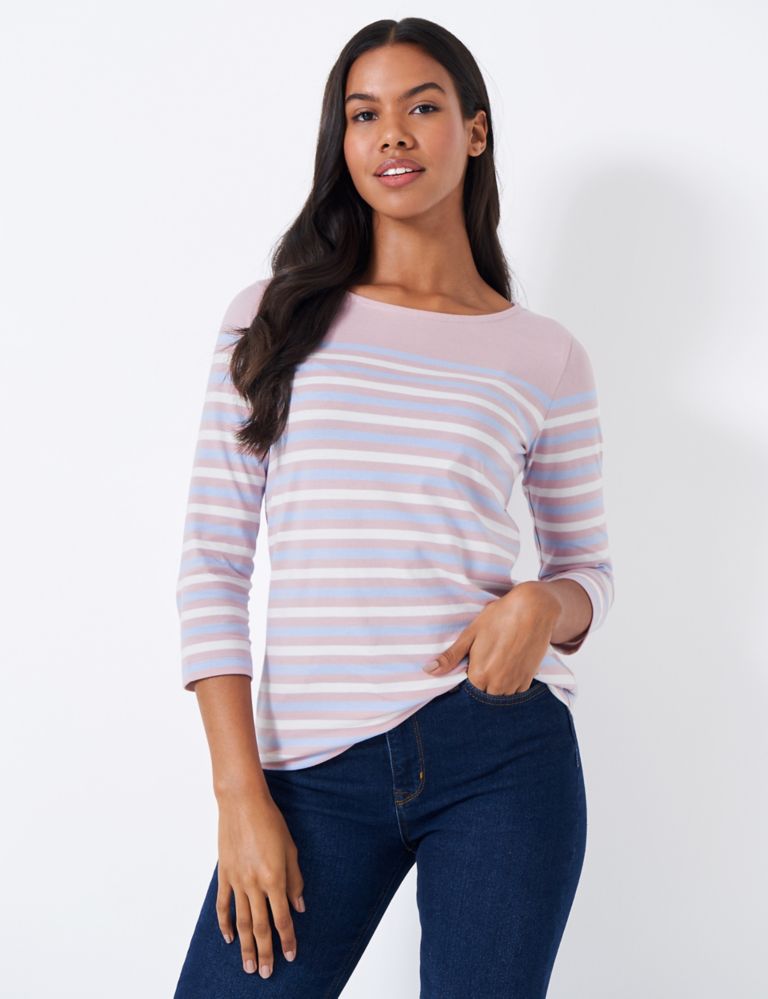 Pure Cotton Striped Top 1 of 5