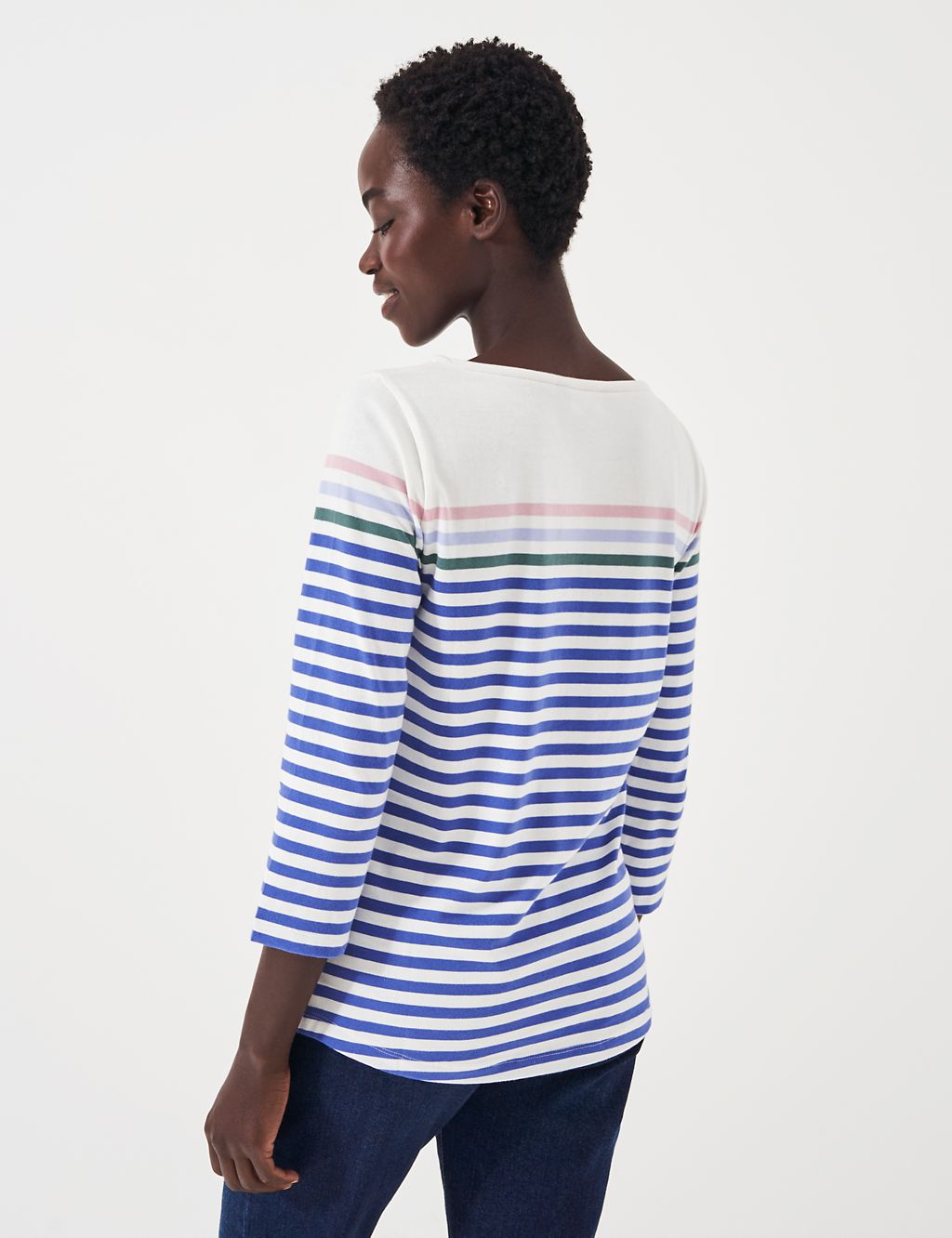 Pure Cotton Striped Top 4 of 5